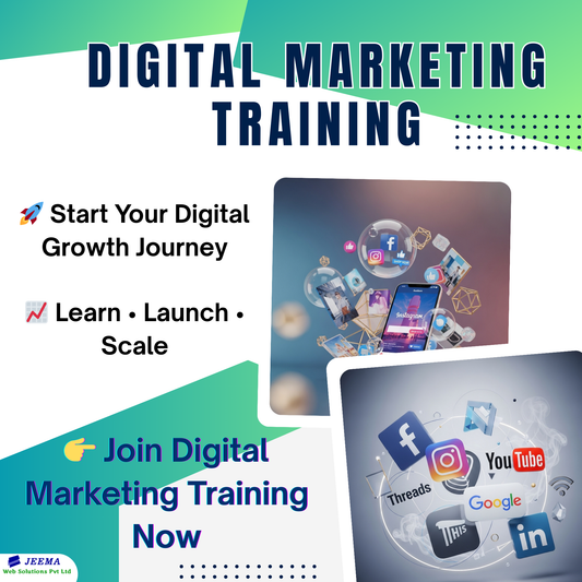 Digital marketing training advertisement - Start your Digital Growth Journey, Learn-Launch-Scale, Join Digital Marketing Training Now