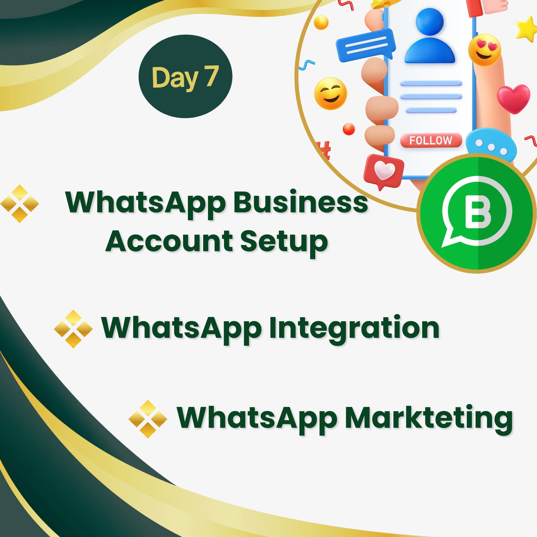 Training for creating WhatsApp Business Account Setup, Integration, and WhatsApp Marketing