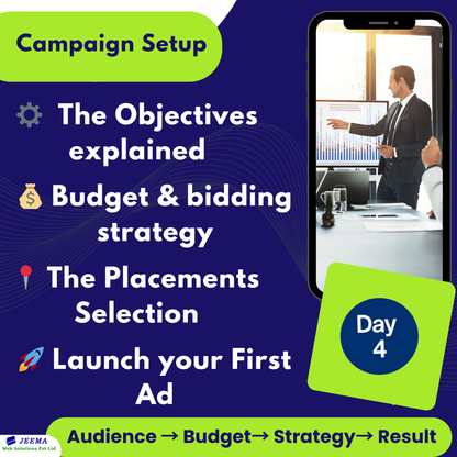 Campaign setup - the objectives explained, Budget & bidding strategy, Placement selection and Launch your first ad